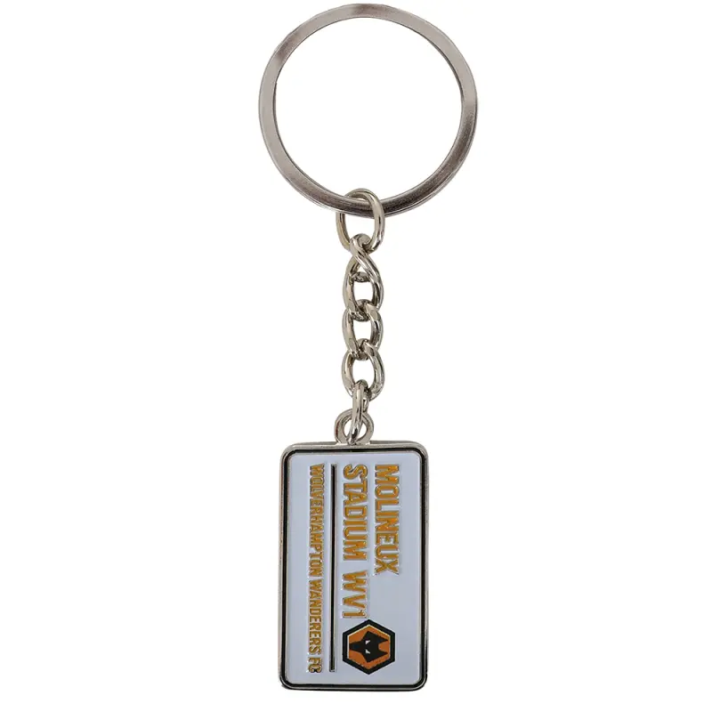 Wolverhampton Wanderers Store | Shop Official Wolves Street Sign Keyring Wolves Gear